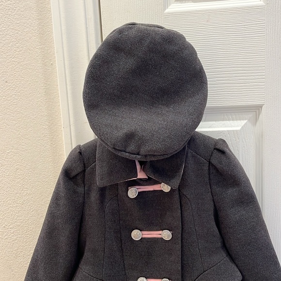 Toddler Pea Coat with matching Burret - Picture 3 of 4